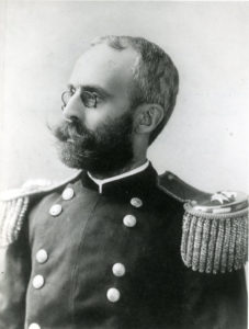 General Charles H. Taylor in dress uniform of a Colonel on the staff of Governor William E. Russell, circa 1890s